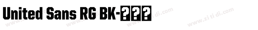 United Sans RG BK字体转换